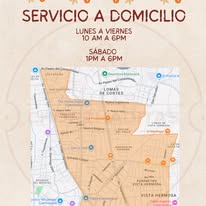 Mapa servicio a domicilio